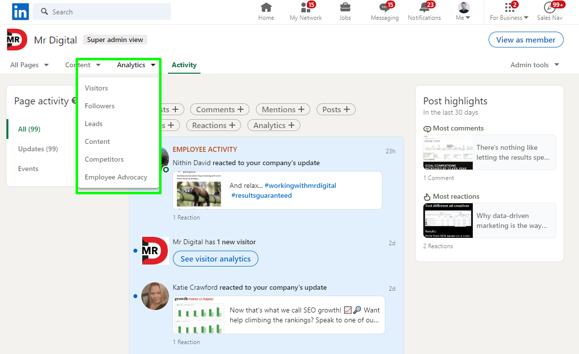 Analyse Your LinkedIn Performance