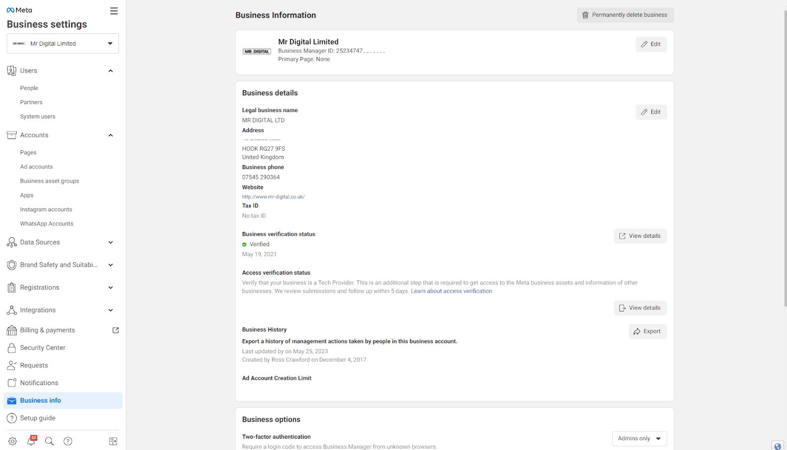 Facebook Business Manager