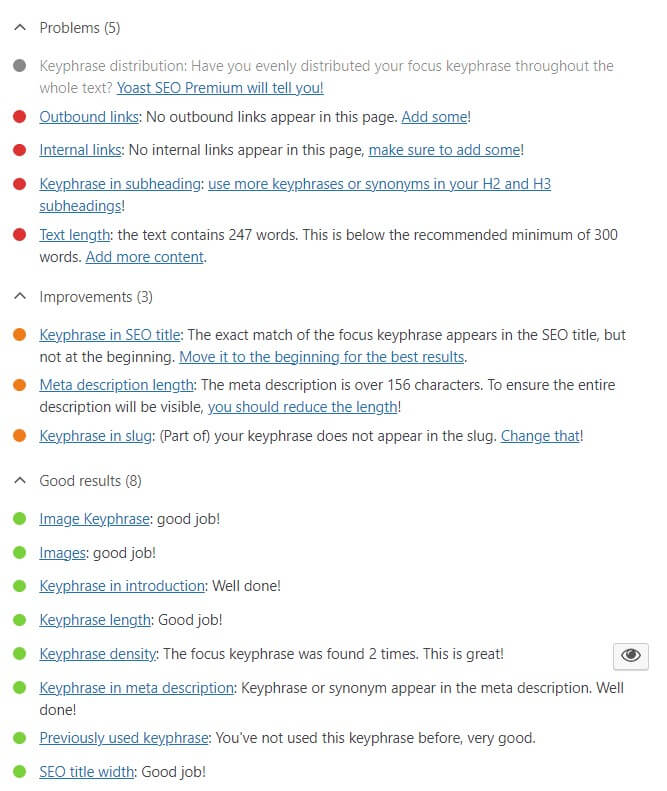 SEO analysis