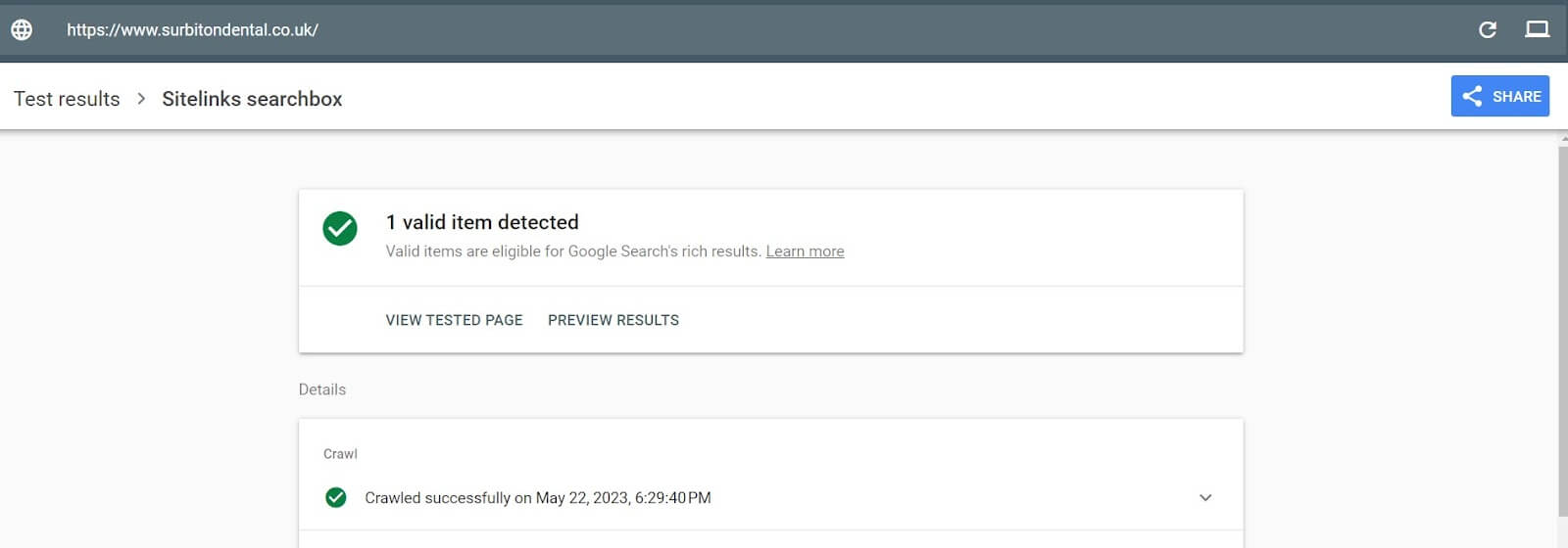 Testing Your Code eligible for rich results