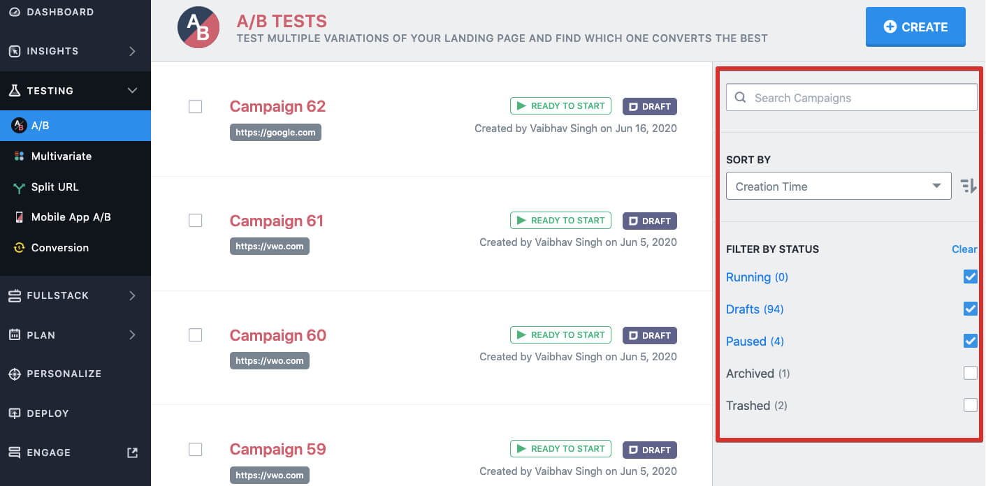 VWO Landing Page Analyzer