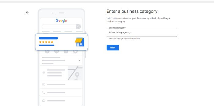 business category.