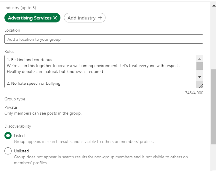 details like industries