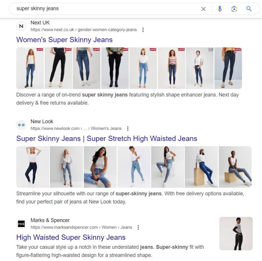 Ranking for the keyword
